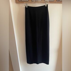 St. John Classic Black Maxi Skirt